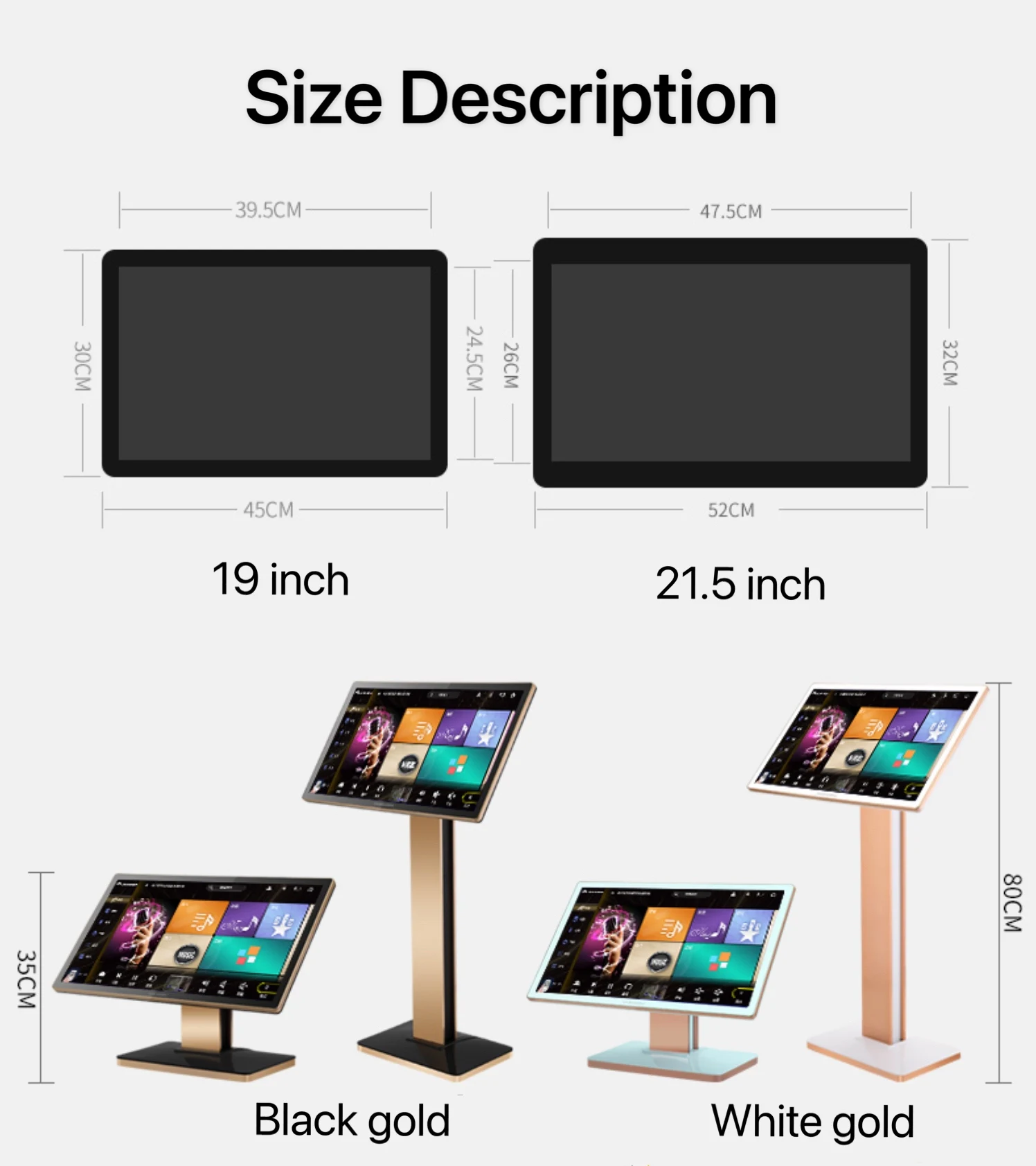 Latest Technology Karaoke Machine 3in1 Family Friends Party 21.5 Inch Karaoke Player 6T Entertainment System