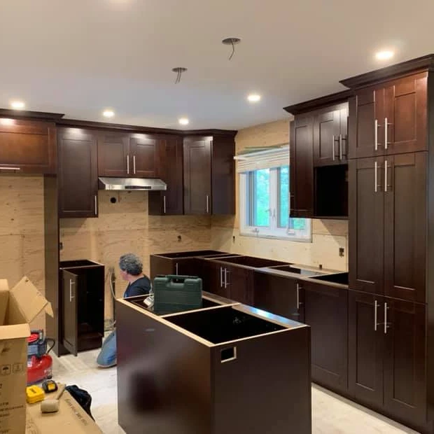Islands Designs kitchen cabinets modern solid wood kitchen cabinets made in china