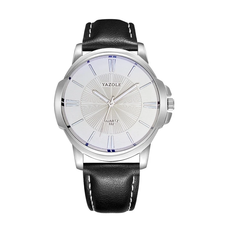 Yazole 332 Модные кварцевые деловые мужские наручные часы Relogio Masculino