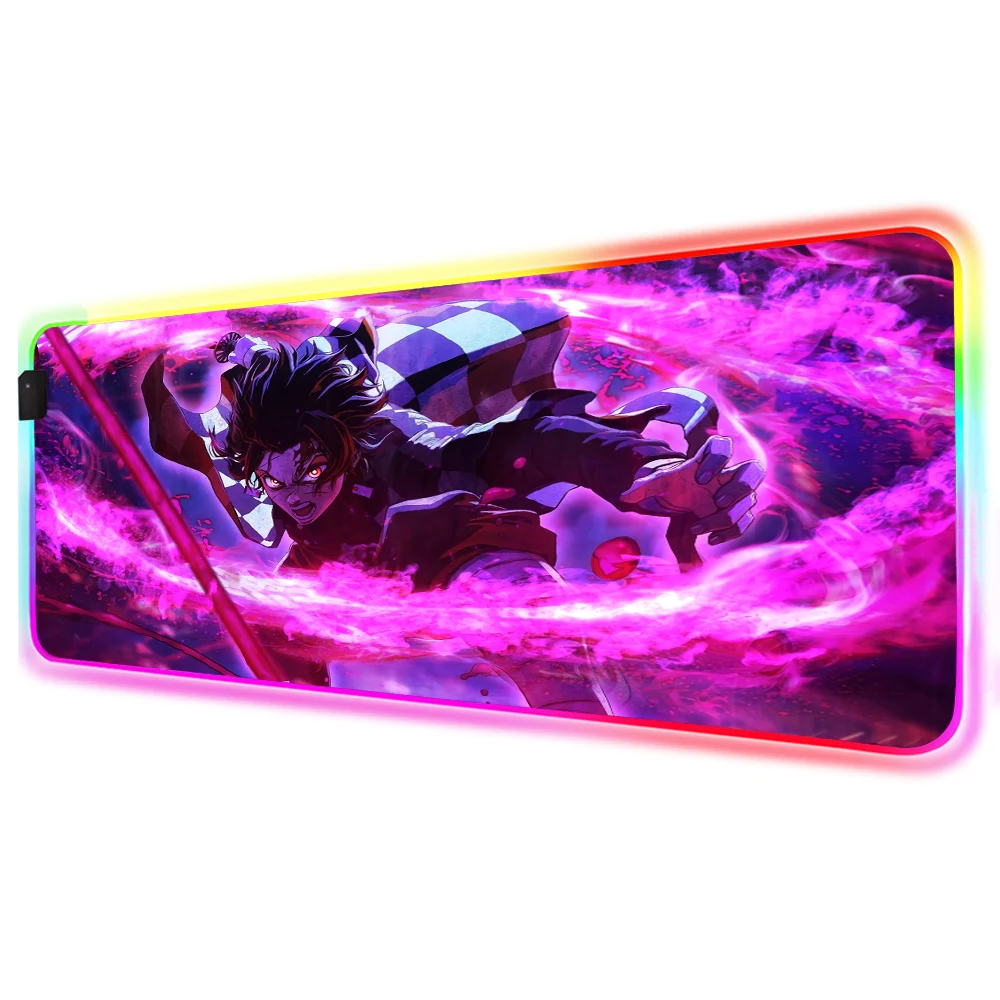 sublimate extended RGB LED mouse pad anime gaming mouse mat