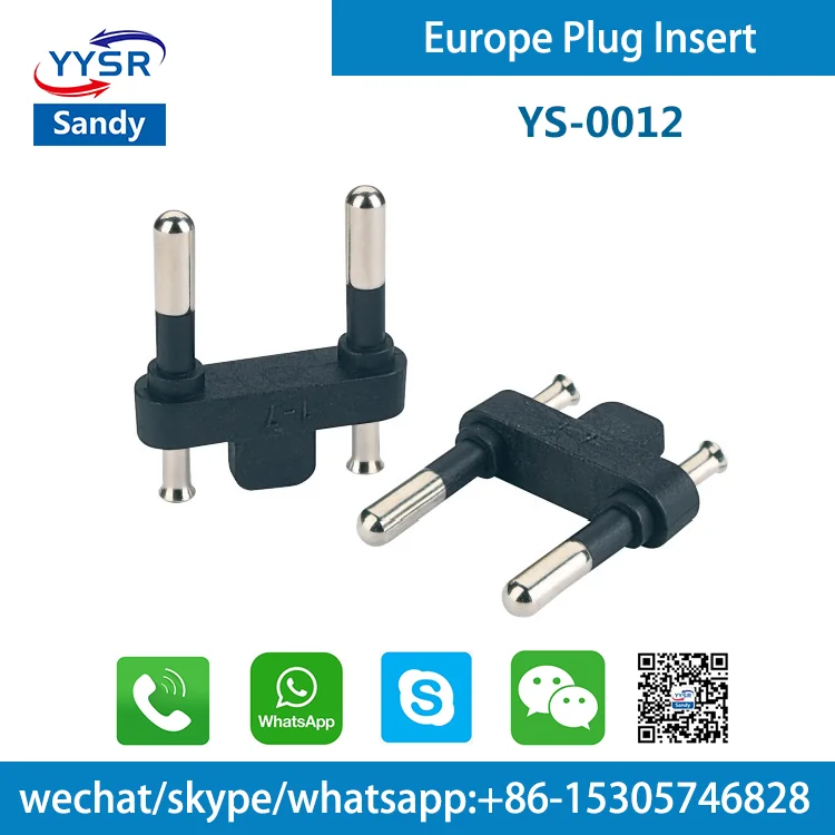 YS-0012 European plug ( euro 2 pin power plug )