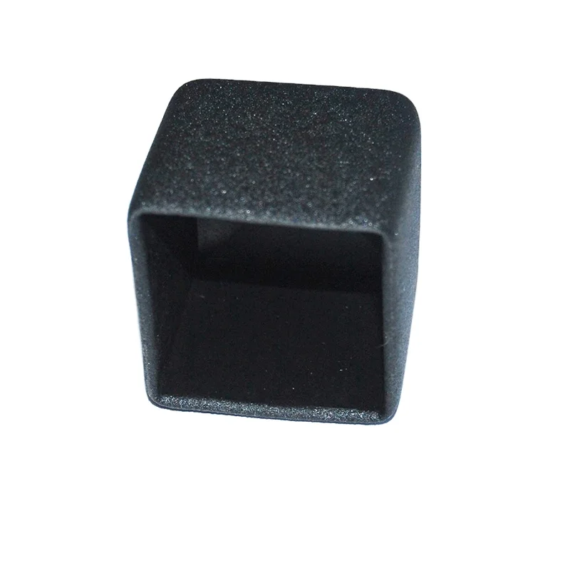 
1inch black Square vinyl end cap multi color pvc end caps plastic dust cap for snooker chalk 