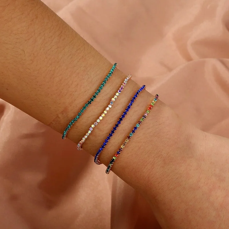 Multi-layer  Bracelet   Accessories Creative Multi-color Rhinestone Elastic  Bracelet