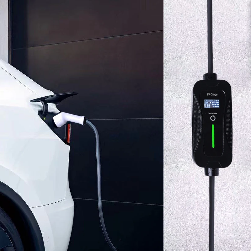 Level 2 Electric Car Portable Charger 250 Volt 16 Amp For Electric Car With Type 2 GBT Type 1