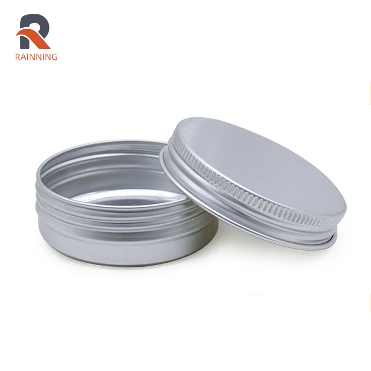 Factory Price 30g/1OZ Round Aluminum Tin Cans Round Metal Cosmetic Container Aluminum Container For Balm Lip