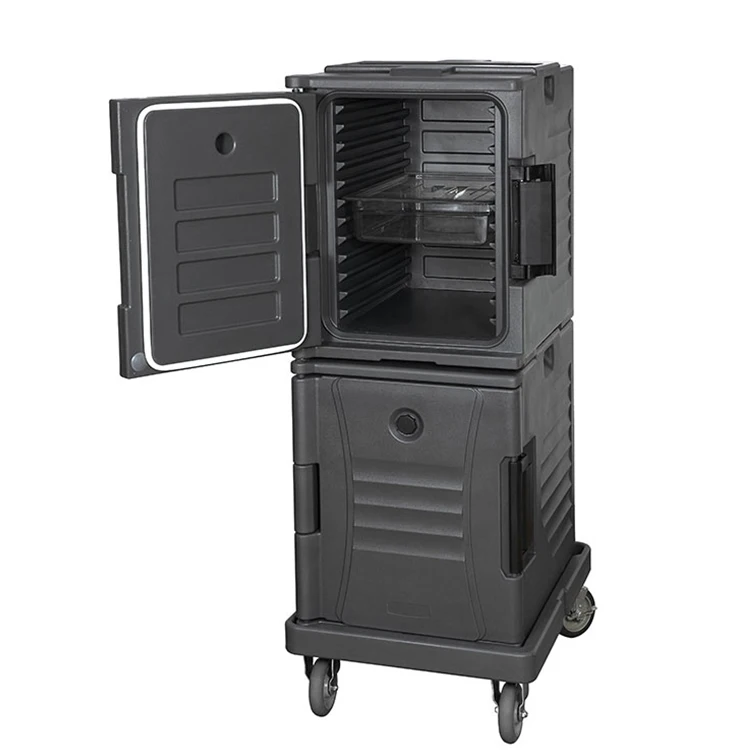 Double Wall Hotel Hot And Cold Food Carrier Plastic Insulated Hot Food Carrier Insulated Food Pan Carrier For Sale