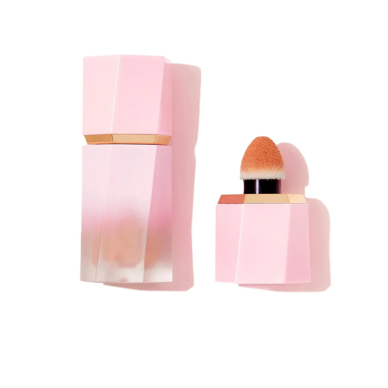 low moq cosmetics no logo private label makeup lip pink tinted sheglam liquid blush