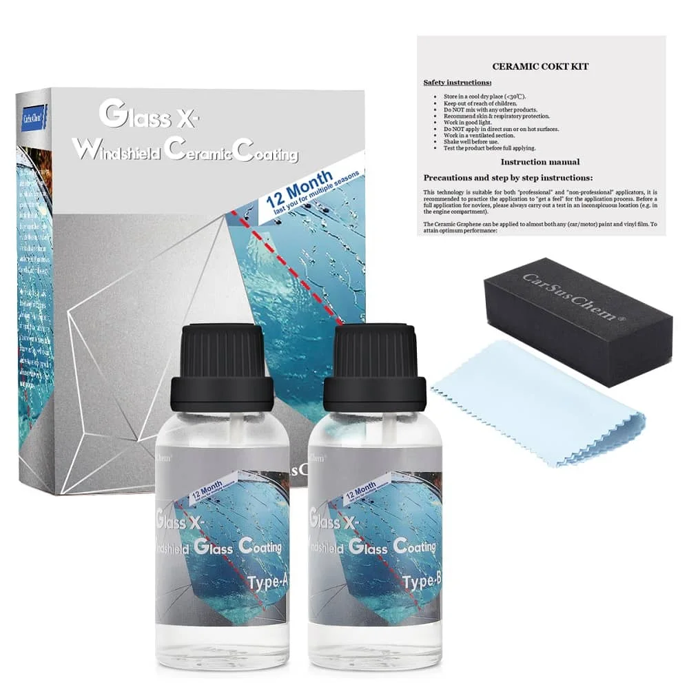 Manufacturer Wholesale Fiber Windshield Coating Self Healing Glass Ceramic Coating Hydrophobic Car Glass Coating