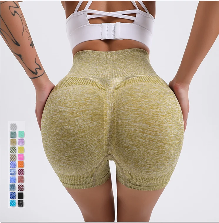 Factory Wholesale 2023 Tiktok Hot Sale Yoga Women Workout Gym Leggings Womens Pants  Seamless Shorts