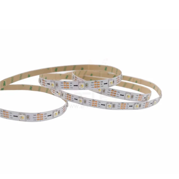 High Quality Pixel Smd5050 Rgb Rgbw Led Light Strip Sk6812 Ws2812b 60led Black Pcb Led Flexible Strip