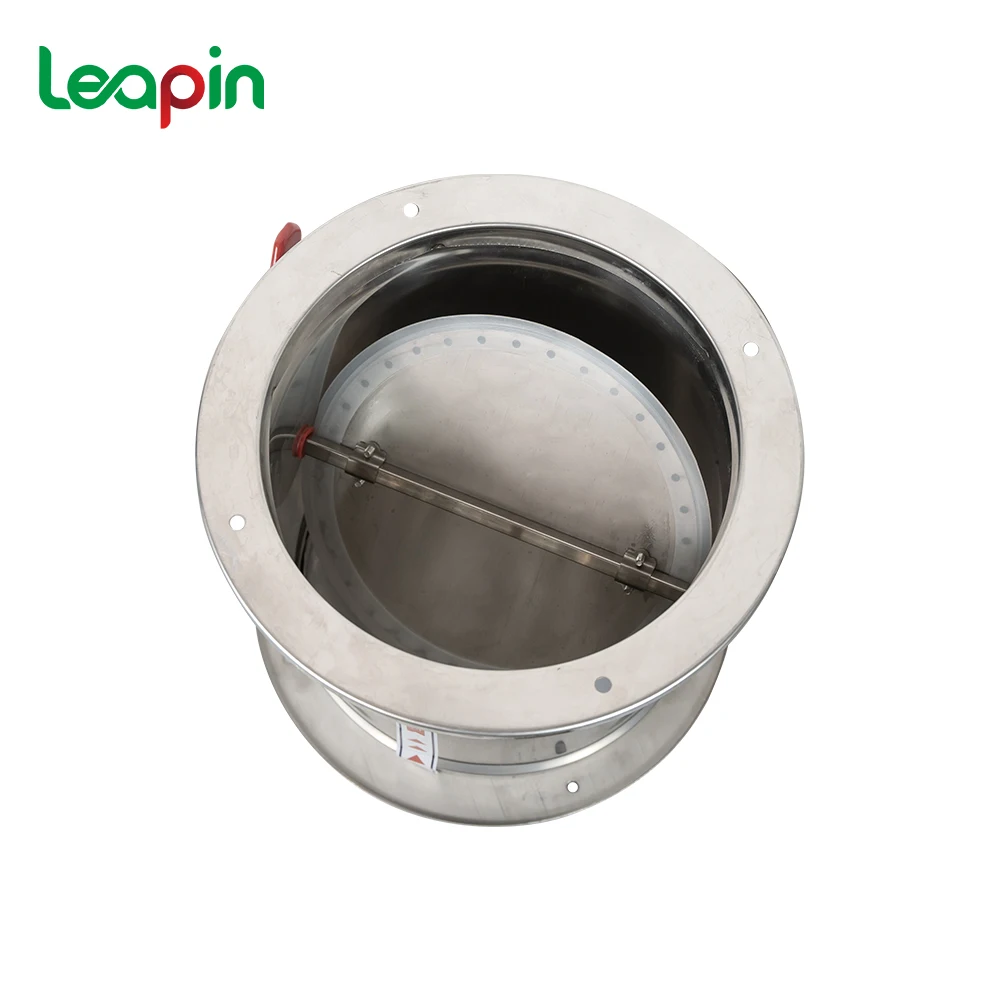 Galvanized Steel Round Damper Min 75Mm Max 300Mm Hvac Volume Control Damper With Manual Handle