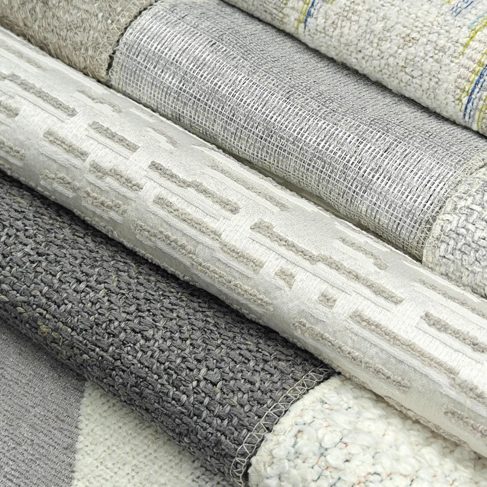 Waterproof Jacquard Chenille Velvet Upholstery Fabric Plain Style Yarn Dyed for Sofa Sets Living Room Furniture Textile Clothes