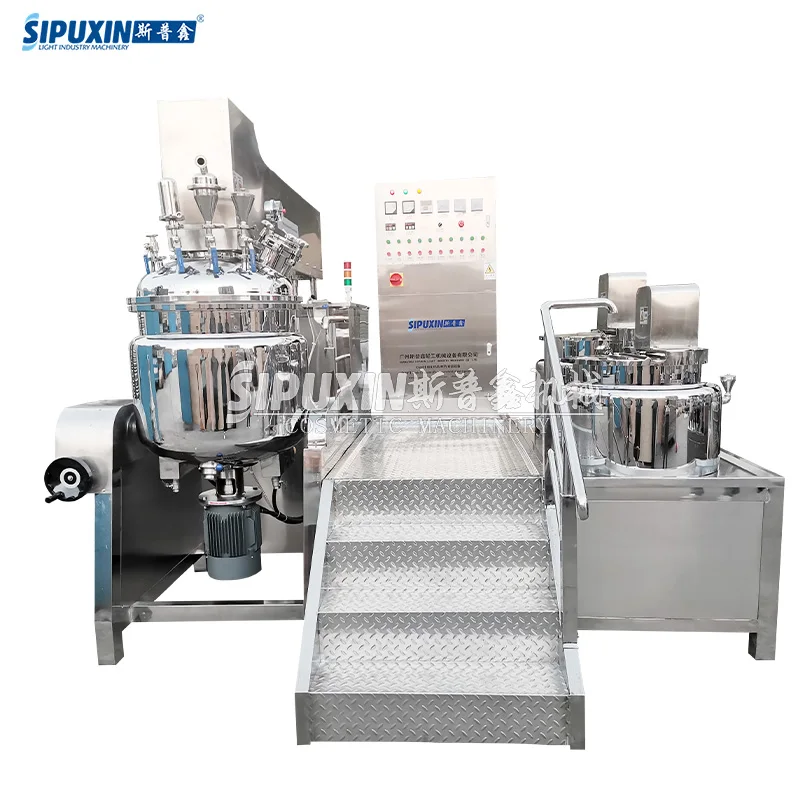 200 л вакуумное оборудование для однородного смешивания, эмульгирующее химическое оборудование, косметический эмульгатор