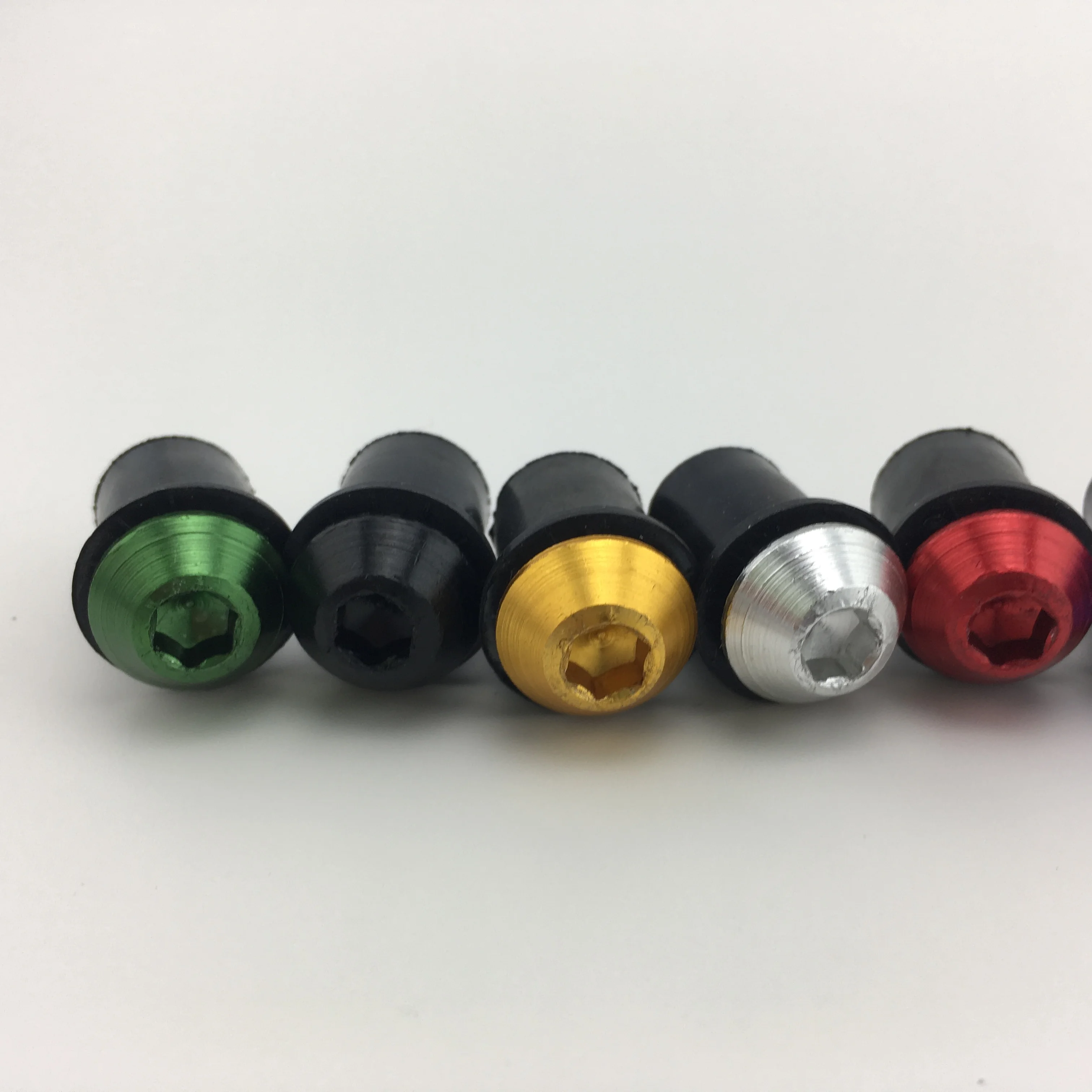 2024 OEM Fastener Brass Inside Rubber Well Expansion Nut for Motorcycle Windscreen