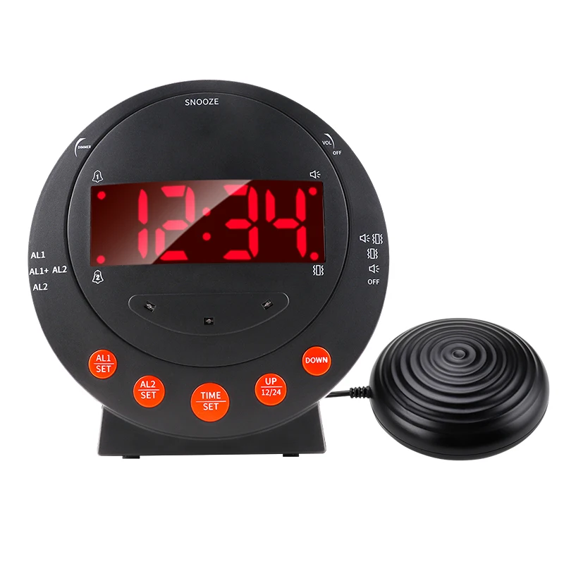 Two groups of alarms default alarm time is 5 minutes digital alarm clock loud speaker