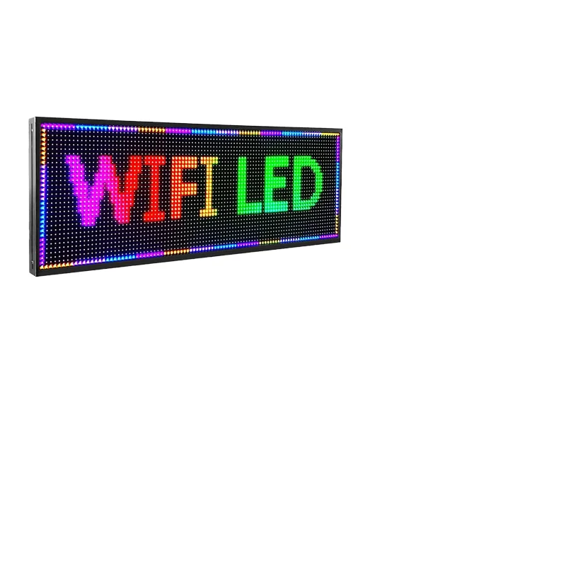 Bank Advertising Red Color Indoor Outdoor Module Led Digital Panel Board Scrolling Text P4 Rollable Led Light Smart Display Sign