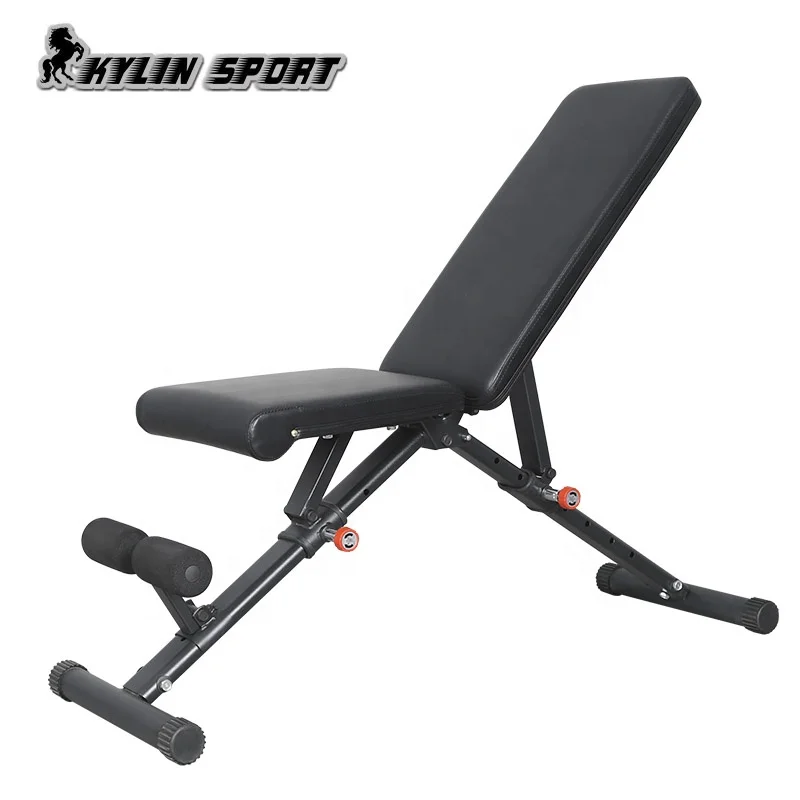 
Kylinsport adjustable dumbbell incline bench folding chin up bench 