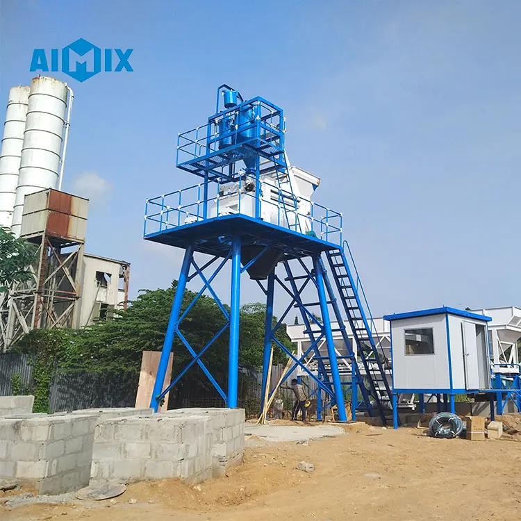 New wet ready mixed concrete batching plant trailer concrete mixing plant with price