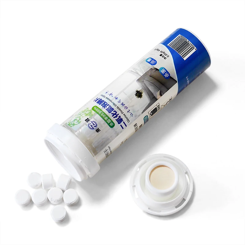 Domestos clean chlorine dioxide effervescent tablets portable household chemicals