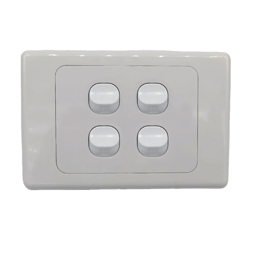 Стенная розетка с переключателем в жизни 40000 раз 4 банды Электрический настенный выключатель