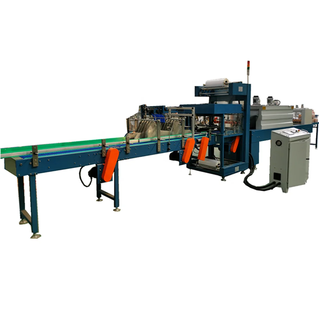 High Speed Automatic PE Film Heating Shrink Stretch Wrapping Packing Machine Bottle Drinking Water Beer Production Line Factory