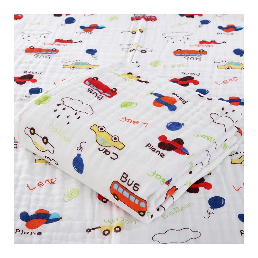 110*110cm 100% Cotton Bath Towel For Baby Soft Gauze Towel Muslin Swaddle Blanket