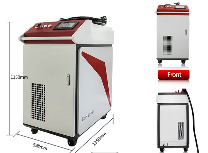 High Productivity Welder 1000w Raycus Laser Source Fiber Laser Optic Welder Channel Laser Hand Held Welding Machine