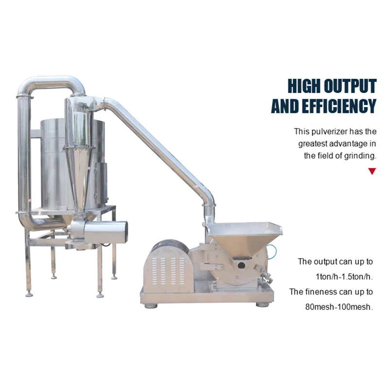 High Efficiency Sugar Grinder Olive Cocoa Butter Chilli Hazelnut Pine Cone Crushing Machine