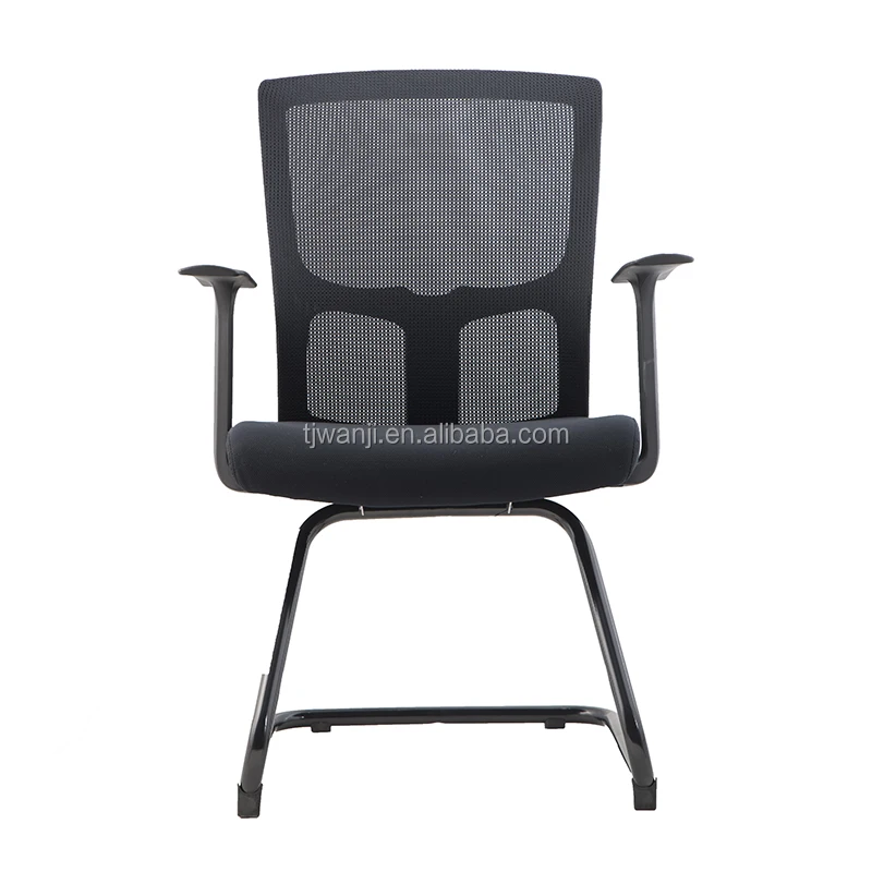 Эргономичный офисный стул с сеткой для учебы для гостей, черный современный Конференц-зал для посетителей