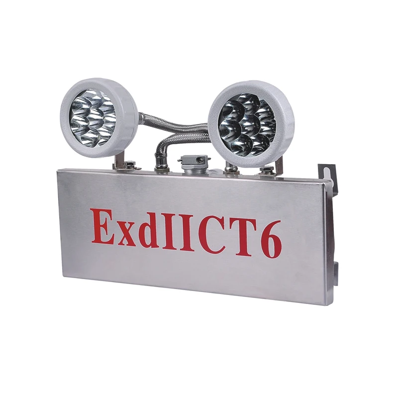 IP65 explosion-proof emergency lighting LED 3Wx2 IIB IIC Extb aluminum alloy lamps customized rechargeable light