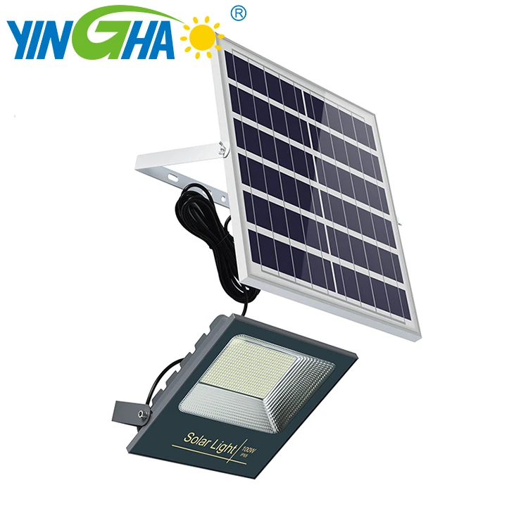 
waterproof ip65 led 60/100W reflector solar flood lamp For road 