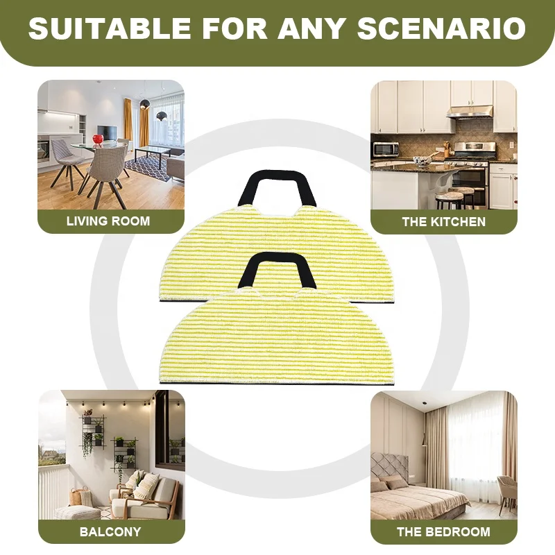 Factory Direct Reusable Rags Compatible with Shark RV2410WD Vacuum Mop Replacement Pads Microfiber Mop Pad
