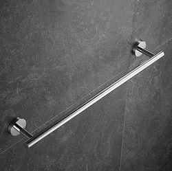 OEM Bathroom Towel Bar Bath Accessories Thicken 304 Stainless Steel Shower Towel Rack for Bathroom Towel Holder Wall Mounted