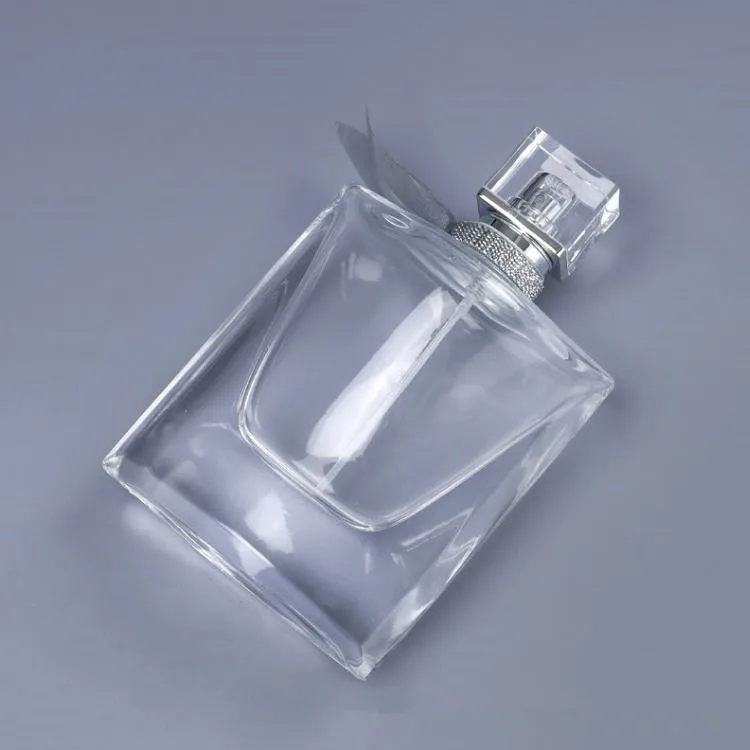 Luxury 70ml Spray Bottle Perfume Bow Clear Costume Perfume Bottle Cosmetic Custom Glasses Packaging