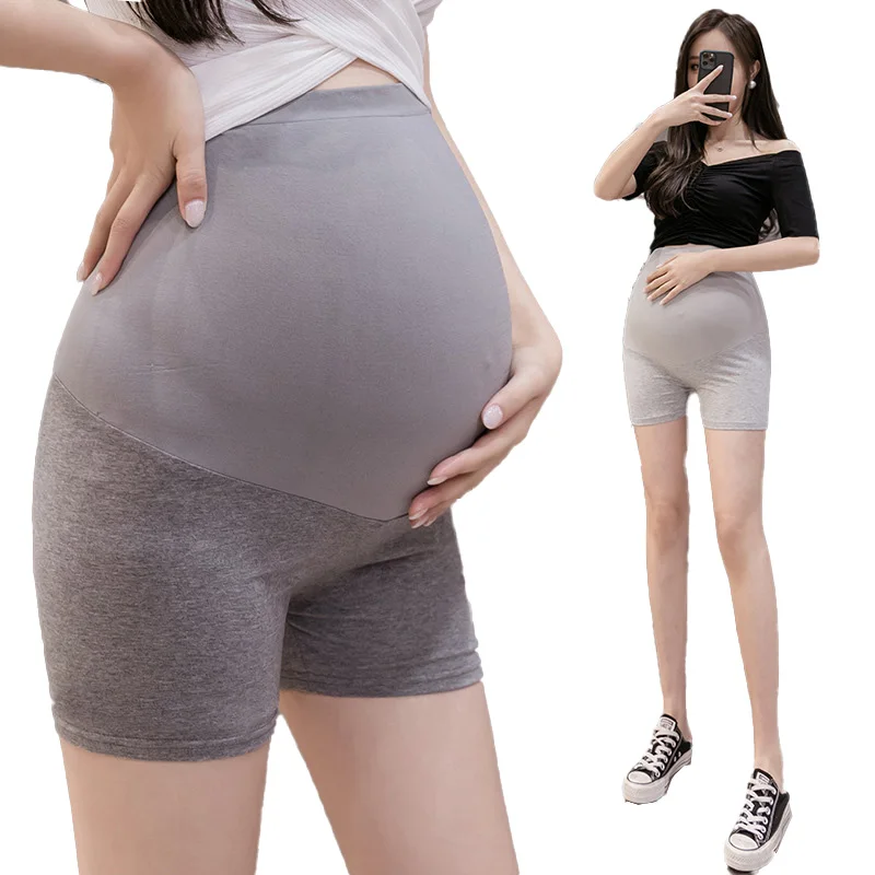 Yoga Pregnancy Underpants Summer Thin Cotton Maternity Short Legging Belly Seamless Hot Shorts for Pregnant Women Casual