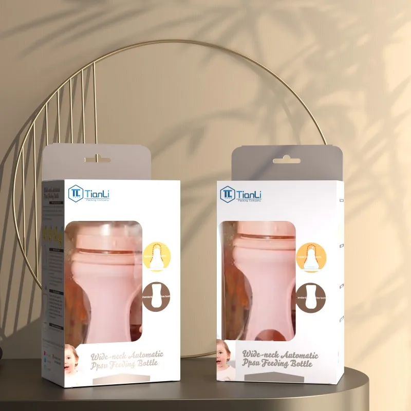 Hot Selling High-Quality Low-Priced Environmentally Friendly Paper Boxes Baby Bottles Cups Packaging Boxes With PVC Windows