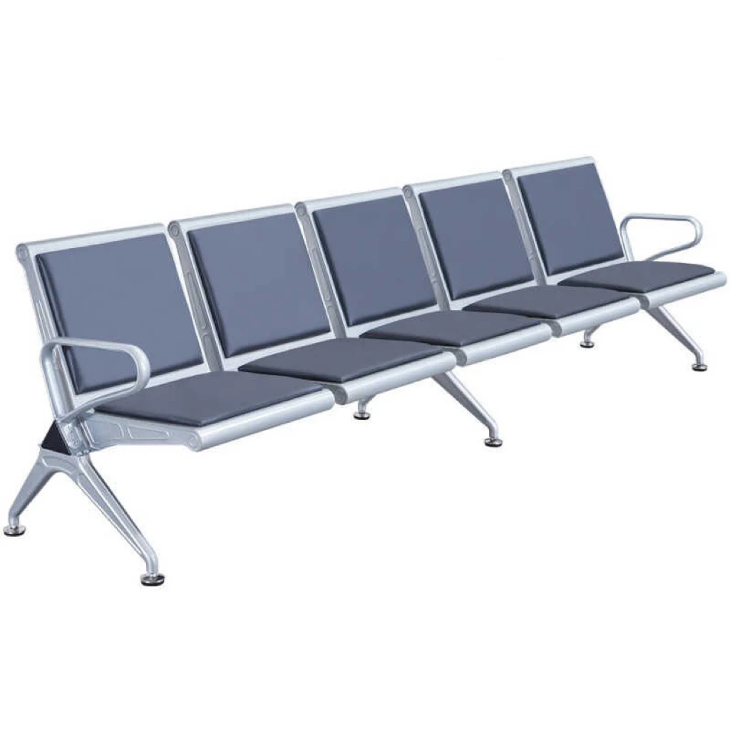 Modern Design 3-Seater Metal Frame Office or Visitor Chair for Airport or Hospital Waiting Areas Durable and Stylish Furniture