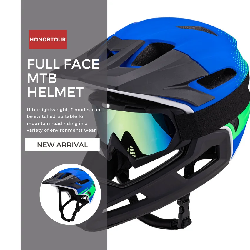 HONORTOUR New Arrival CE CPSC Certified Downhill Helmet Cycle Full Face Bike Bicycle helmet Casco High Quality MTB Bike Helmet