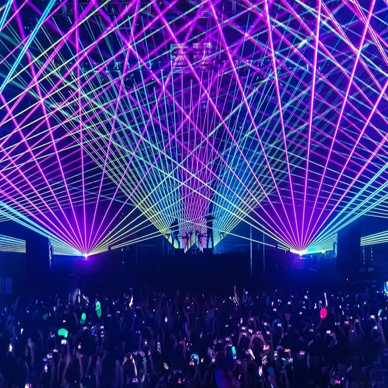 2w 3w 5w Laser Show ILDA 3d Laser Projector Party Disco Stage Full Color Lazer Animation Dj Laser Lights For Night Club