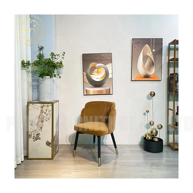 Wholesale velvet bistro parisian chairs for cafe hotel restaurant chairs modern luxury leather dinning chair for hotel