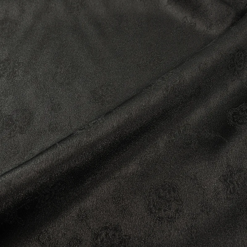 top grade 27MM 6A silk dark green soie seda natural tela raw crepe 100% mulberry Silk satin Fabric