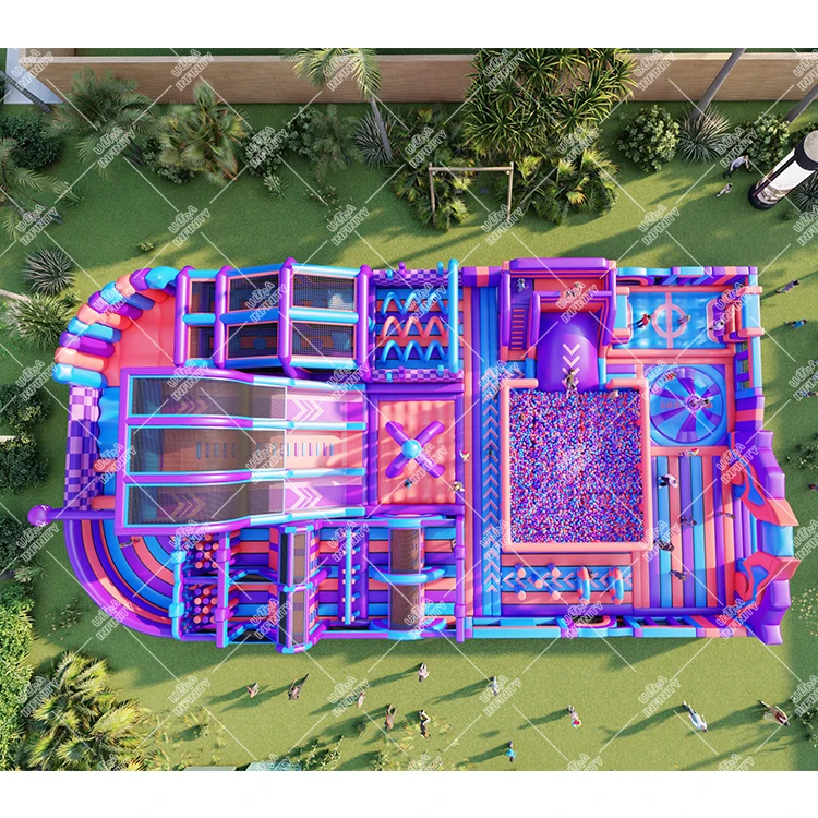 Infinity children playground manufacturer one-stop solution customized giant inflatable sports challenge games mobile playground