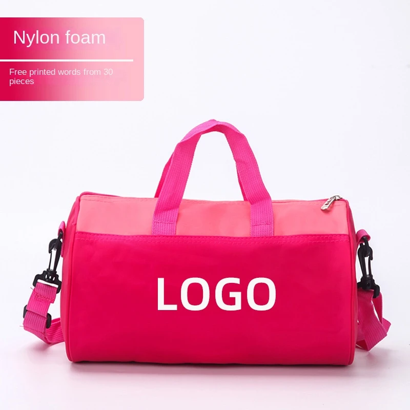 2023 Custom logo foldable Pink Dance duffel bag Large Travel sport Gym Ballet Dance Costume Bag Girl duffle bag