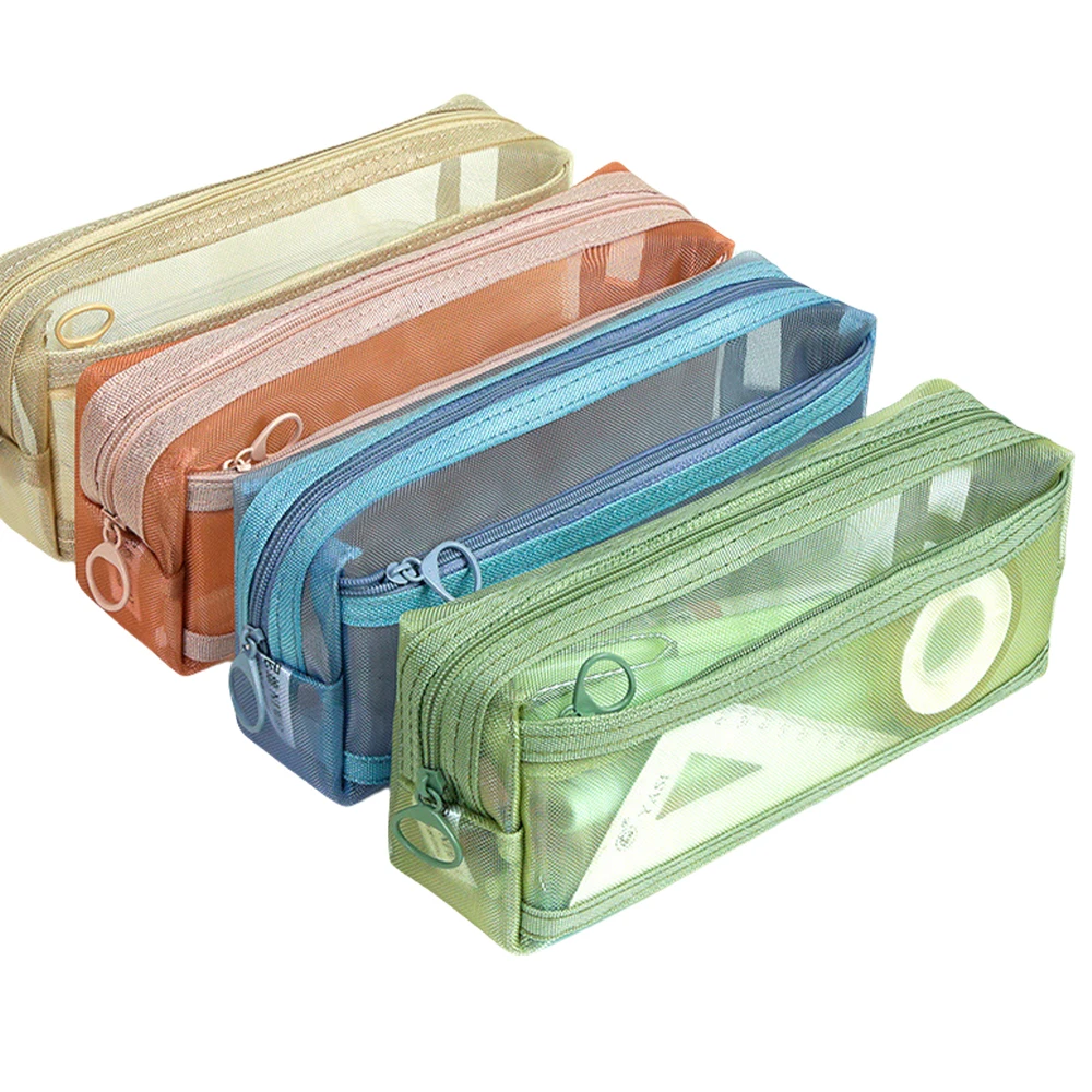 Customized large capacity storage bag, gift marker pen zipper, school pen bag case, loose stationery clip bag with zipper