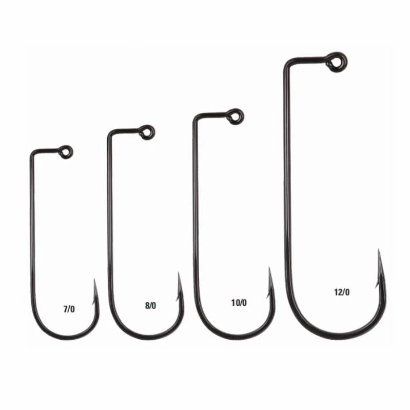 Factory hot sale 32629NP-BN  7/0 8/0 10/0 12/0 90° ABERDEEN JIG HOOK - 1X LONG