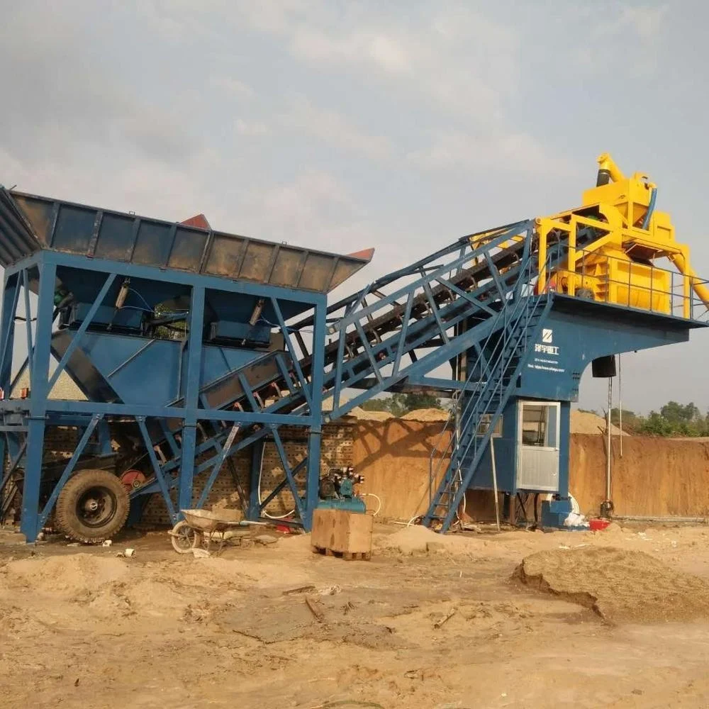 Malaysia mobile concrete batch plant for Sale