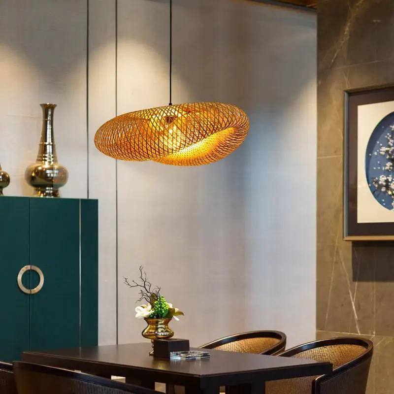 Factory direct sales of modern minimalist lamp  wooden art light restaurant creative bedroom decorative wooden chandelier