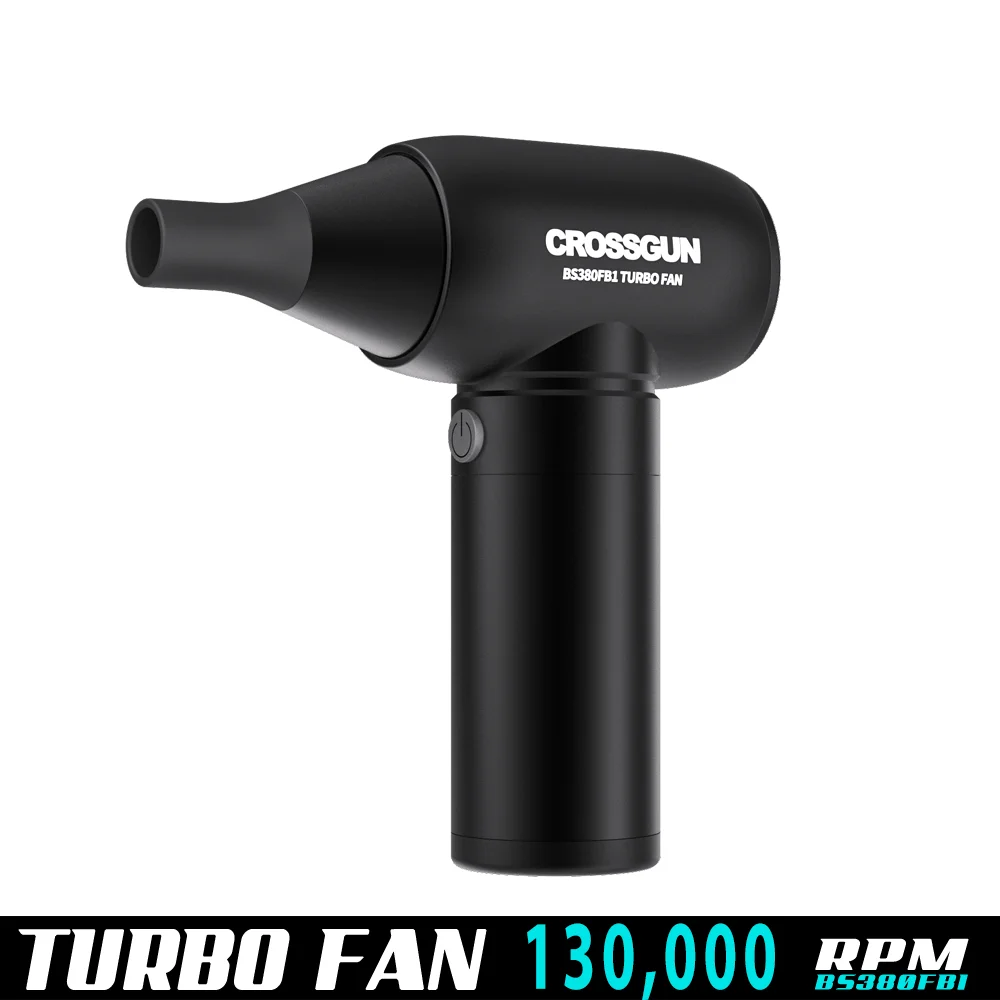 CROSSGUN Mini Jet Fan Small  USB Rechargeable Handheld Industrial Mini Portable Air blower gun for Travel Outdoors Home Office