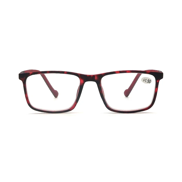 
Square Frame Branded Customized Optical Frames Eyewear Rubber Temple Reading Glasses 