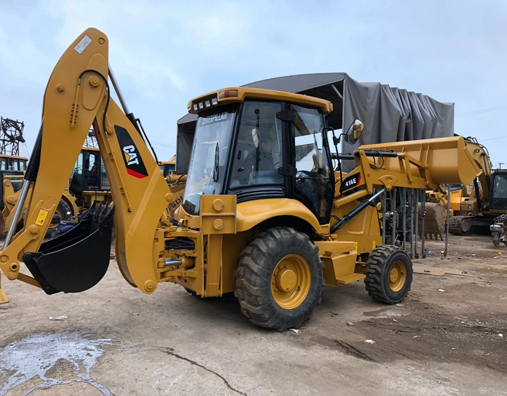 Cargador de retroexcavadora cat416e Многофункциональная Защита от лопаты при загрузке Cargadores segunda mano a la venta
